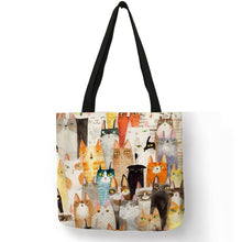 Load image into Gallery viewer, Cartoon Anime Cat Print Shoulder Bag