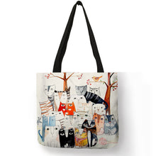 Load image into Gallery viewer, Cartoon Anime Cat Print Shoulder Bag