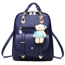 Load image into Gallery viewer, Leather School Bags For Teenagers Girls