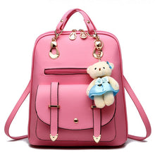 Load image into Gallery viewer, Leather School Bags For Teenagers Girls