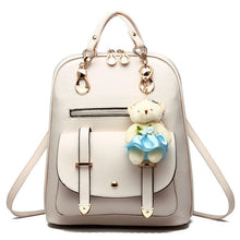 Load image into Gallery viewer, Leather School Bags For Teenagers Girls