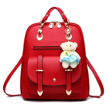 Load image into Gallery viewer, Leather School Bags For Teenagers Girls