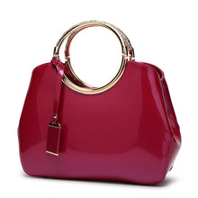Load image into Gallery viewer, Bright Solid Patent Leather Women
