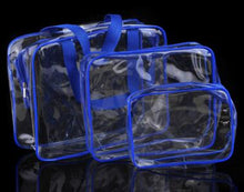 Load image into Gallery viewer, Eco-friendly PVC Clear Double Transparent Cosmetic Bag