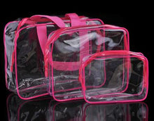 Load image into Gallery viewer, Eco-friendly PVC Clear Double Transparent Cosmetic Bag