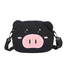Load image into Gallery viewer, Pig Shape Canvas Zipper Bag