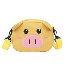Load image into Gallery viewer, Pig Shape Canvas Zipper Bag
